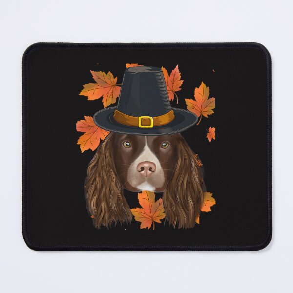 Item preview, Fall English Springer Spaniel Pilgrim Thanksgiving designed and sold by YogeshSangha.