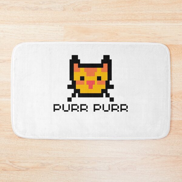 Item preview, Purr Purr Pixelated Cat  designed and sold by mkzmerch.