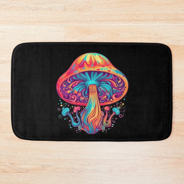 Item preview, Psychedelic Shroom Mushroom Neon Art designed and sold by Trippinink-.