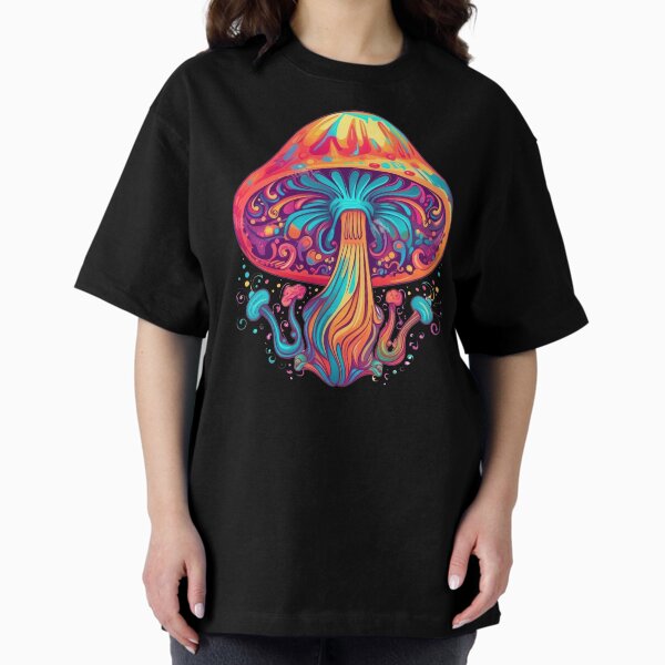 Item preview, Psychedelic Shroom Mushroom Neon Art designed and sold by Trippinink-.