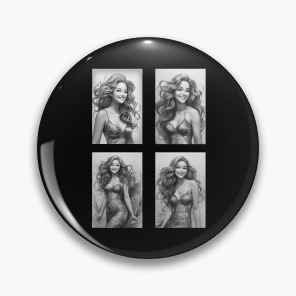 Item preview, Litt Black and White Mermaids from Sirenas Ondine Merfolk designed and sold by SirenasWorld.