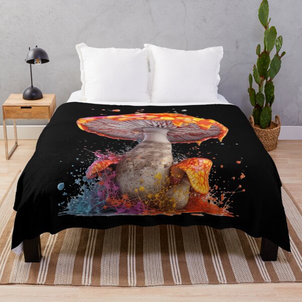 Item preview, Mushroom Neon Psychedelic Shroom Art designed and sold by Trippinink-.