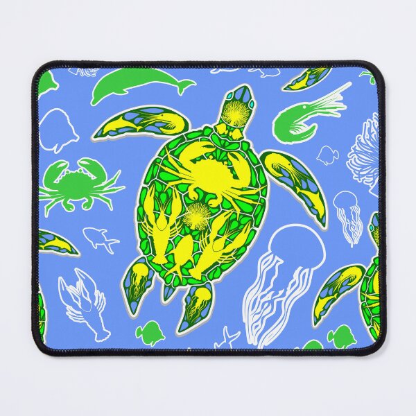 Item preview, Sea Turtle Coral Reef Marine Life Symbol designed and sold by BluedarkArt.
