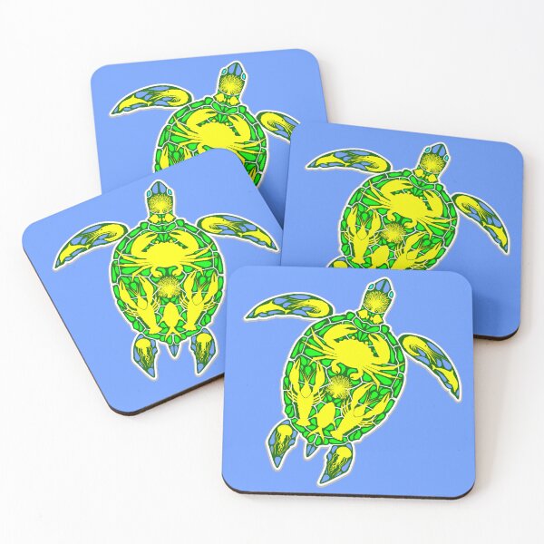 Item preview, Sea Turtle Coral Reef Marine Life Symbol designed and sold by BluedarkArt.