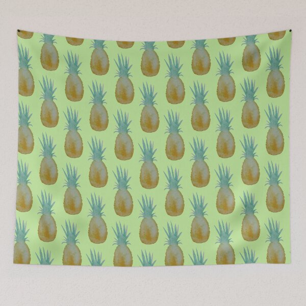 Item preview, Watercolor Pineapples  designed and sold by bluejayknits.