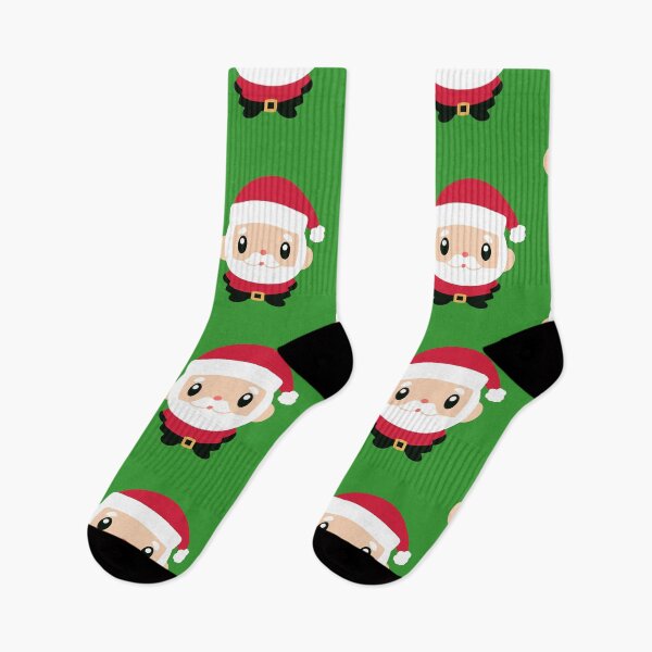 Aperçu de l'œuvre Clipart Père Noël Père Noël Xmas autocollants sublimation bas stuffer animal de compagnie bandana festif téléphone cas créée et vendue par GizziArt.
