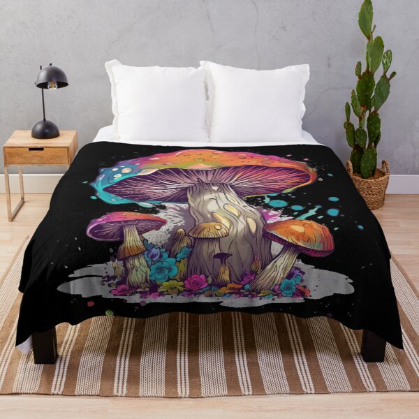 Item preview, Psychedelic Mushroom Shroom Art designed and sold by Trippinink-.