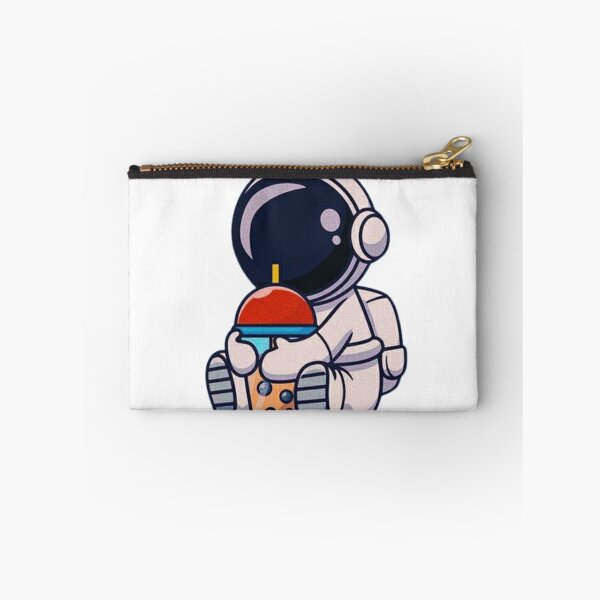 Item preview, Cute astronaut holding boba milk tea designed and sold by Stre1f.