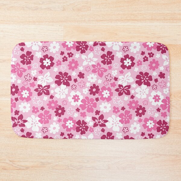 Item preview, HIBISCUS HOT PINK MAGENTA Y2K STYLE AESTHETIC FLOWER PATTERN 2000S COCONUT GIRL designed and sold by blomastudios.