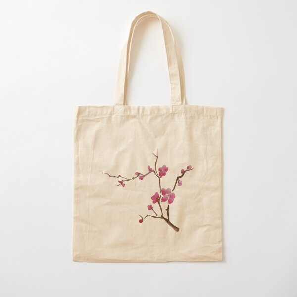 Watercolor Sakura  Cotton Tote Bag