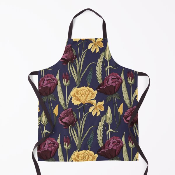 Item preview, Crimson Blooms on Dark Purple Floral Pattern designed and sold by DigitArtisan.