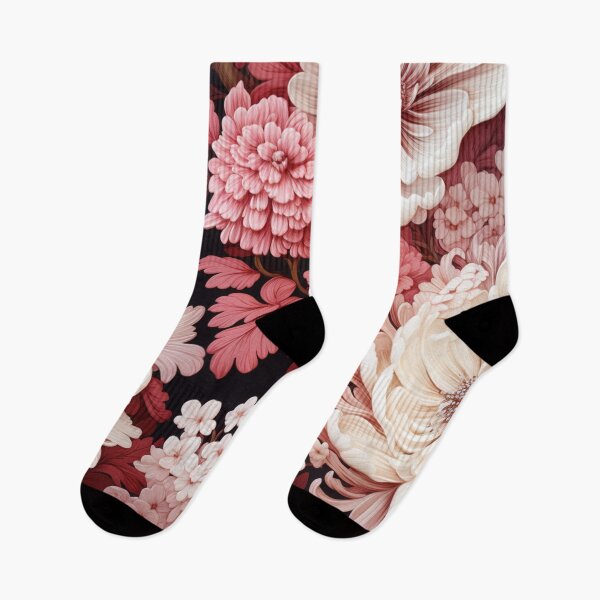 Item preview, Whispering Petals I: Ethereal Pink and Silver Floral Delicacy designed and sold by OurBarcode.