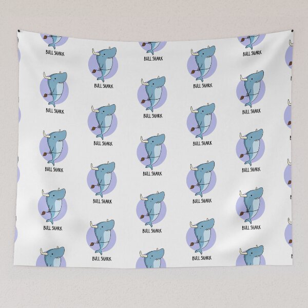 Item preview, Bull Shark Funny Animal Shark Puns  designed and sold by punnybone.
