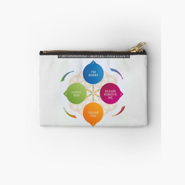 Item preview, Hawaii Ho'oponopono Practice, Prayer, Mantra, Illustration, Words, 4 Steps, Primary Colors, Flower of Life Background designed and sold by InfinityDsigns.