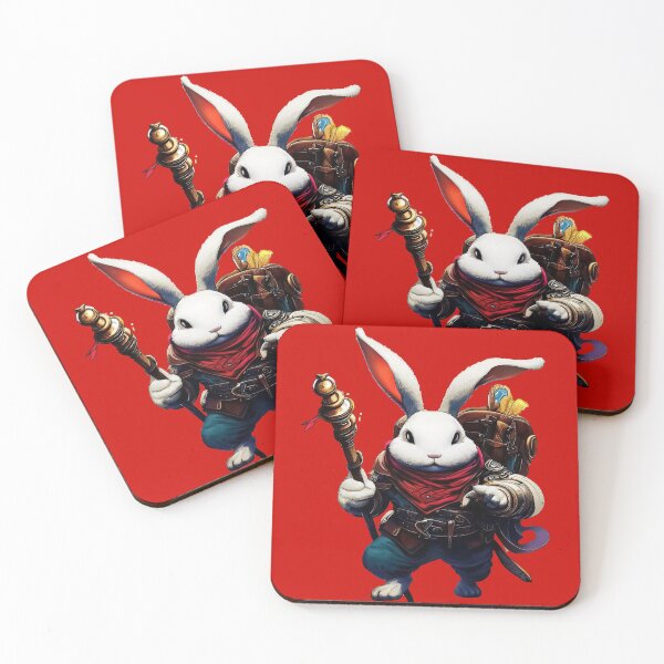 Item preview, Fantasy white bunny adventurer designed and sold by TomFrontierArt.