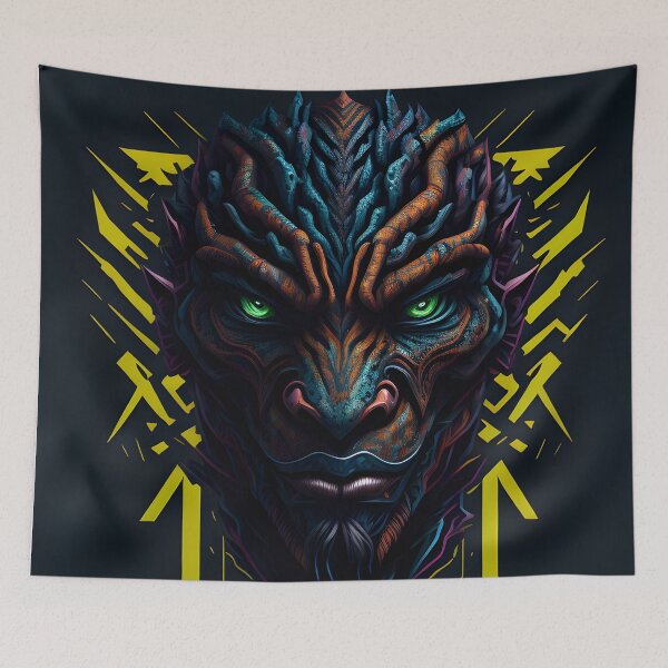 Item preview, Snake Face Art V3 designed and sold by imabbasanwar.