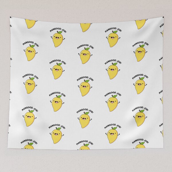 Item preview, Mangood Job Funny Mango Puns  designed and sold by punnybone.