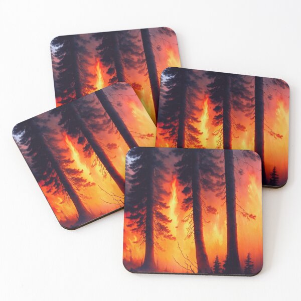 Item preview, Burning forest designed and sold by M-Y-A-R-T-.