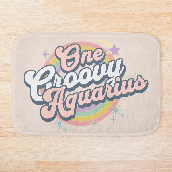 Item preview, One Groovy Aquarius Cute Retro Design in Pastel Colors designed and sold by positive-tribe.