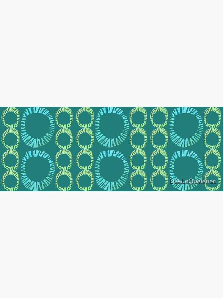 Thumbnail 3 of 3, Sticker, Beach Vibes Repeat in Green designed and sold by LisaLeQuelenec.
