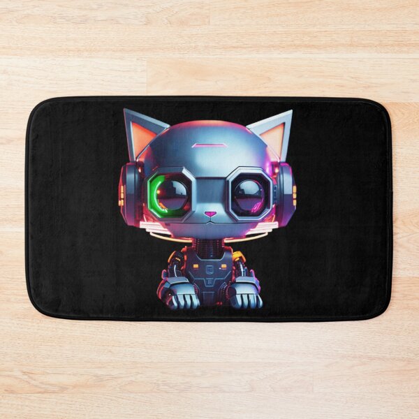 Item preview, Colorful Neon cute Robot Kitty 11 designed and sold by Coverex.