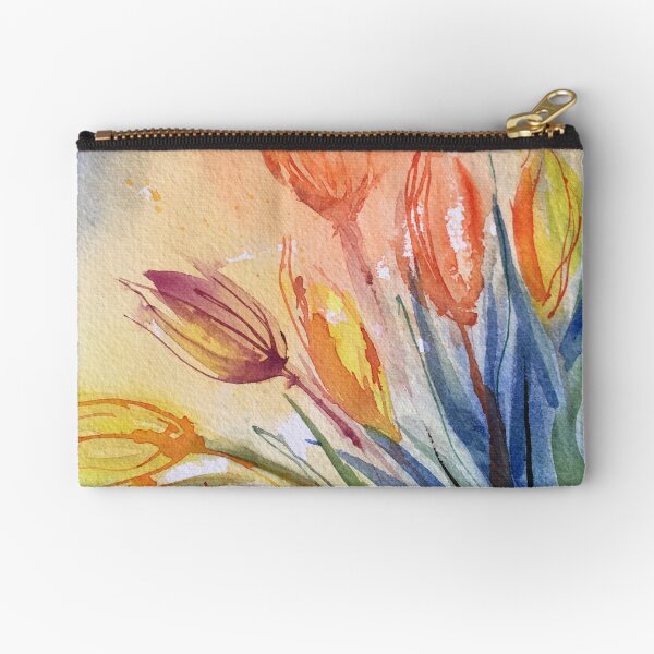 Tulip Garden Zipper Pouch