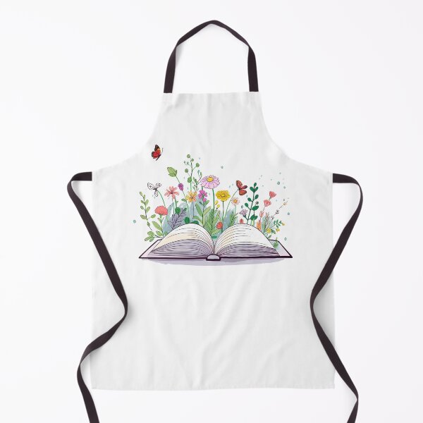 Item preview, Open Book with Growing Flowers Nature Lover designed and sold by KD Merch.