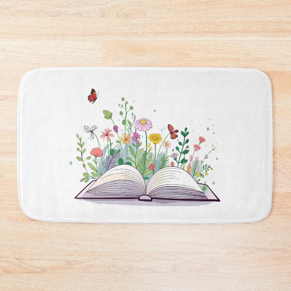 Item preview, Open Book with Growing Flowers Nature Lover designed and sold by KD Merch.