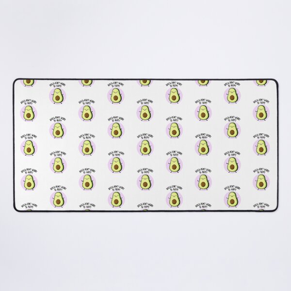 Item preview, Avoca-don't Worry Be Happy Funny Avocado Puns  designed and sold by punnybone.