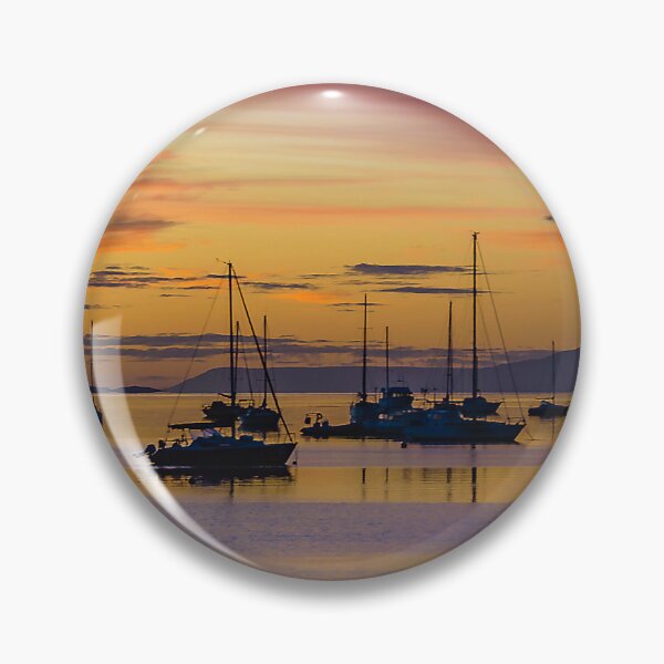 Item preview, Ushuaia port sunset landscape scene designed and sold by DFLC Prints.