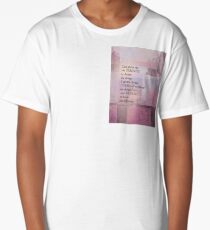 Serenity Prayer Abstract Landscape Pink Long T-Shirt