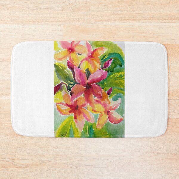 Item preview, Pink and yellow flowers designed and sold by AnjuPaintings.
