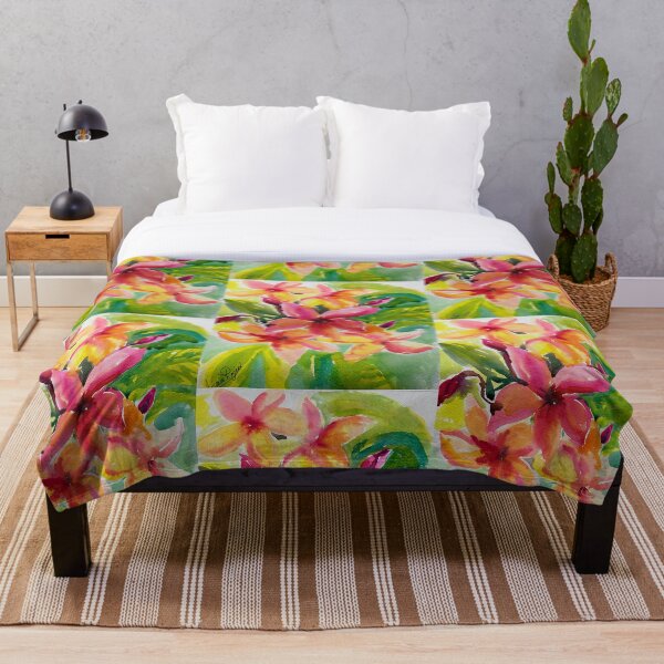 Item preview, Pink and yellow flowers designed and sold by AnjuPaintings.