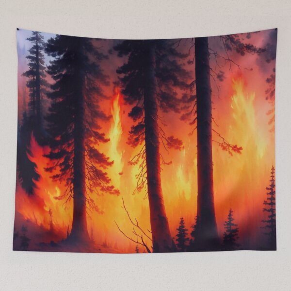 Item preview, Burning forest designed and sold by M-Y-A-R-T-.