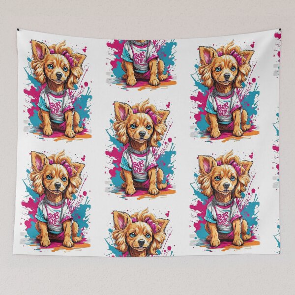 Item preview, olden Barbie's Pooch: Cartoon Dog Shimmer designed and sold by hudaG.