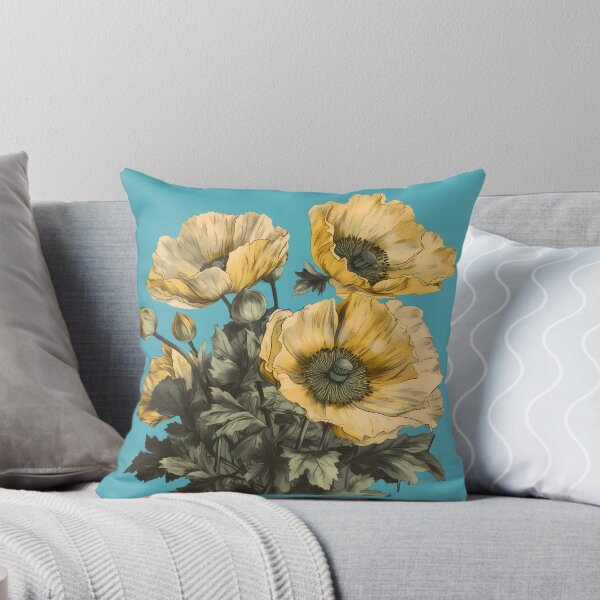 Item preview, Cluster Of Yellow Poppies  designed and sold by HouseOfRosy.