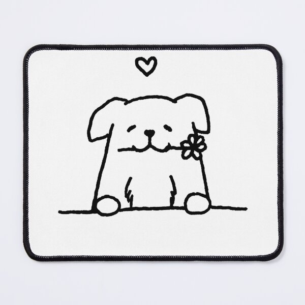 Item preview, Dog Holding a Flower designed and sold by fuksja.