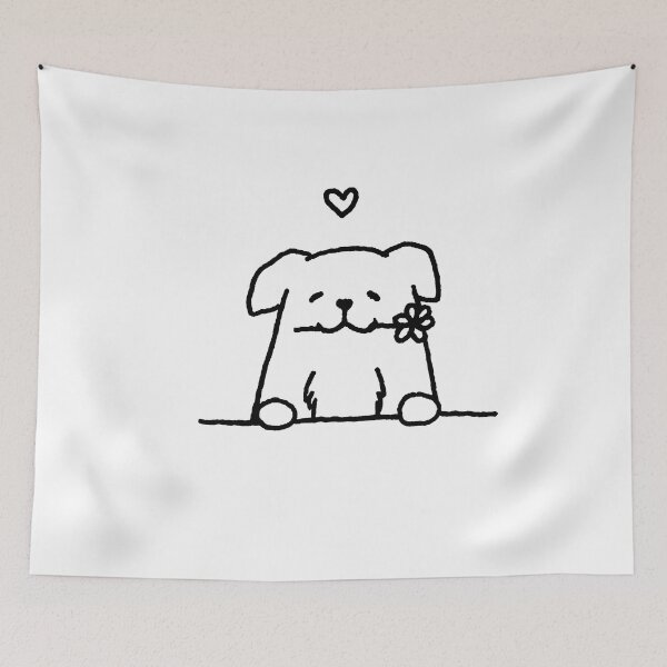 Item preview, Dog Holding a Flower designed and sold by fuksja.