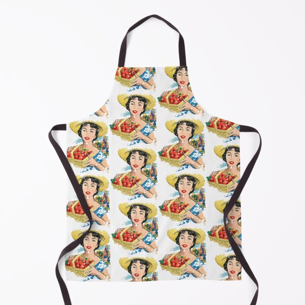 Item preview, The sweet woman selling strawberries designed and sold by food-nostalgia.