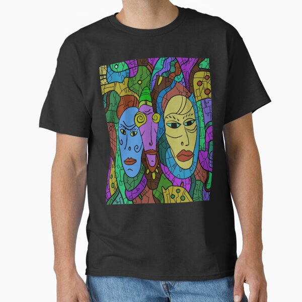 Item preview, futuristic abstract face designed and sold by neurostructure.