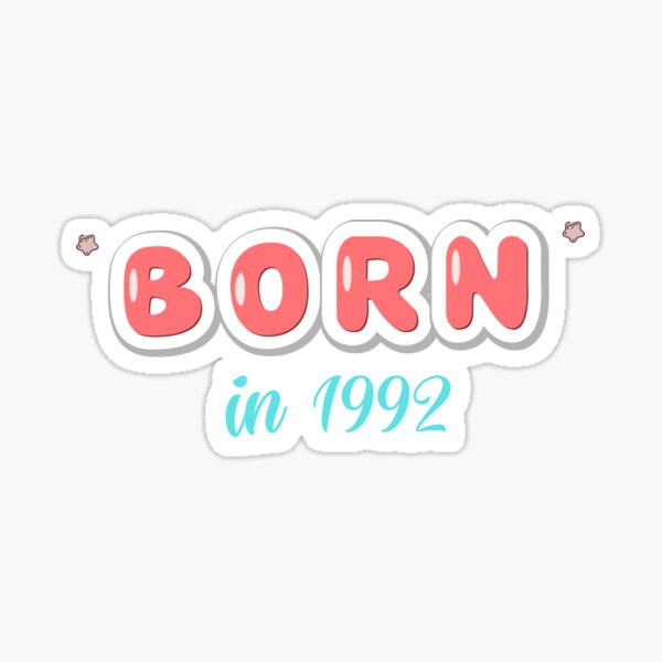 Artikel-Vorschau von Geboren 1992, designt und verkauft von Itsheartshop.