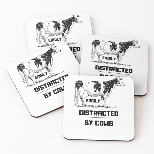 Item preview, Easily Distracted by Cows designed and sold by Lab4YourStyle.