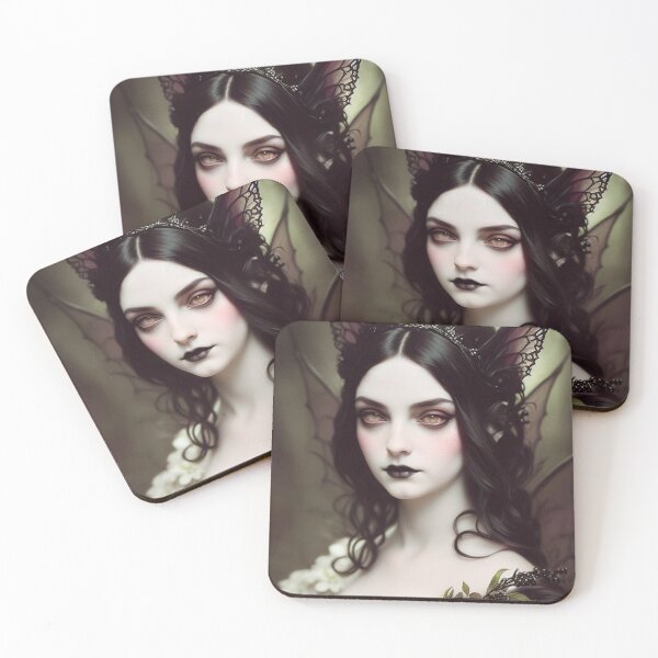 Item preview, WaryTales Goth Halloween Fairy designed and sold by WaryTales.