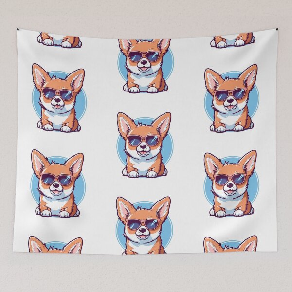 Item preview, Cool Corgi with Sunglasses designed and sold by vasetti-press.