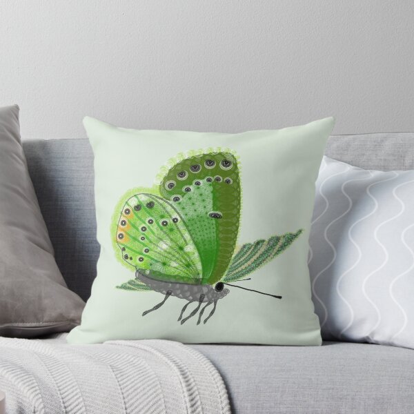 Item preview, Spirograph Collaged Green Butterfly designed and sold by RachelEDesigns.