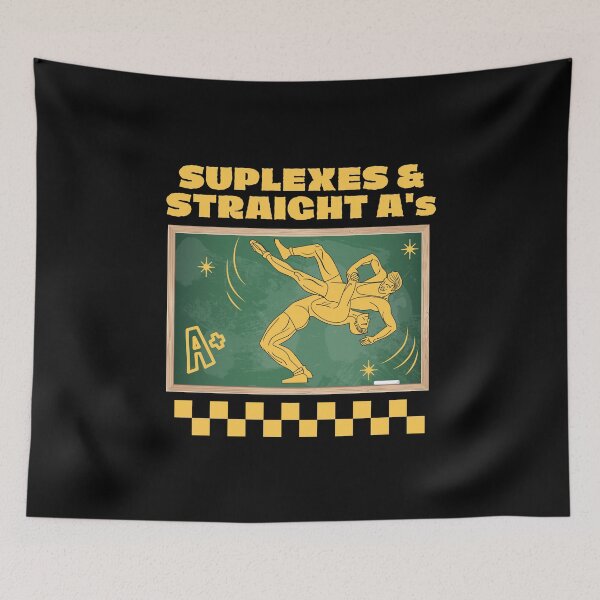 Item preview, Kids Pro Wrestling School Shirt Suplexes and Straight As designed and sold by AlpacaSmokes.