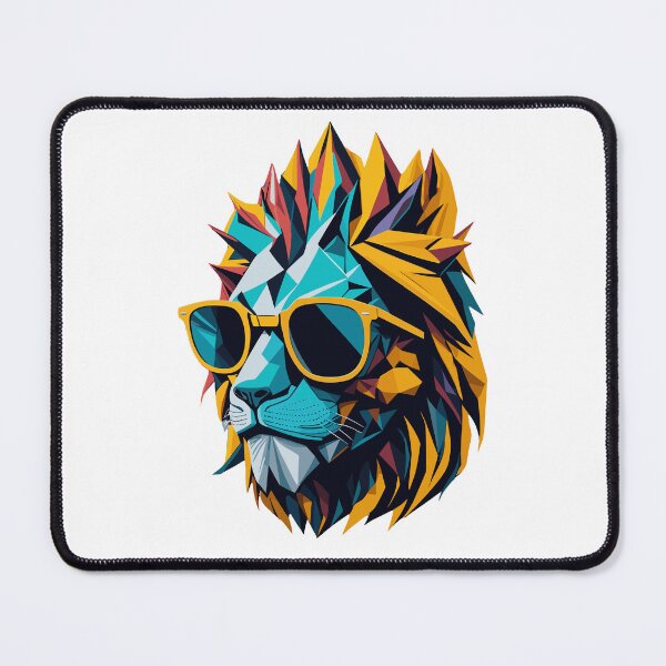 Item preview, Cool Lion Head with Sunglasses designed and sold by ancient-times.