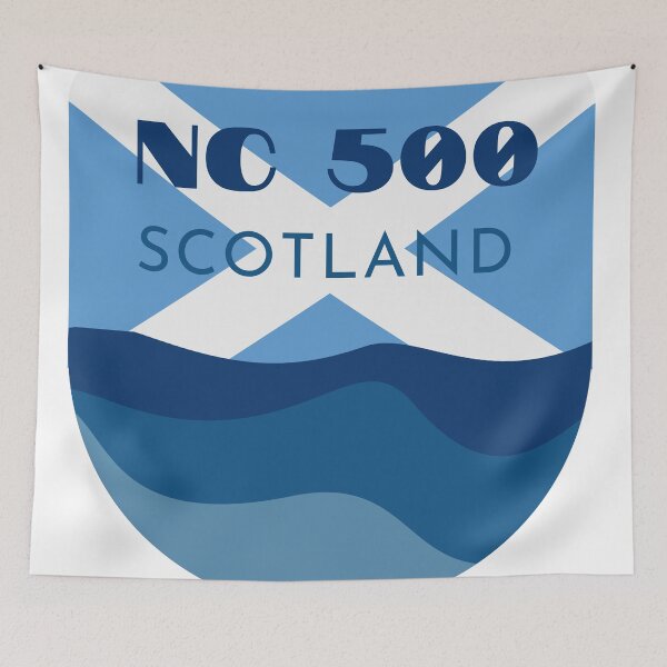 Item preview, North Coast 500 Wave Shield designed and sold by Katie Mac.