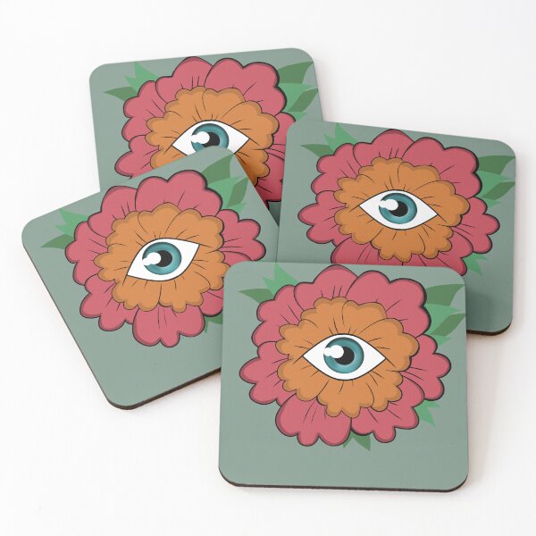 Item preview, Cutesy Eye Flower Sticker ? designed and sold by LeeDoesArtStuff.