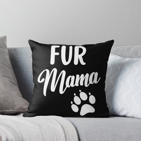 Artikelvorschau, Fur Mama Hundeliebhaber-T-Shirt Fur Momma Hundepfotenabdruck entworfen und verkauft von elvisg03.
